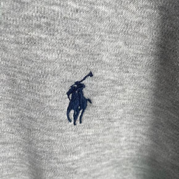 Polo by Ralph Lauren Men Gray Short Sleeve Collared Polo Custom Fit Shirt Sz XL - Picture 6 of 9